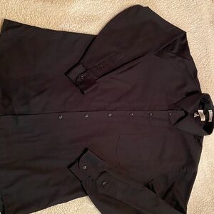 Van Heusen Black Dress Shirt